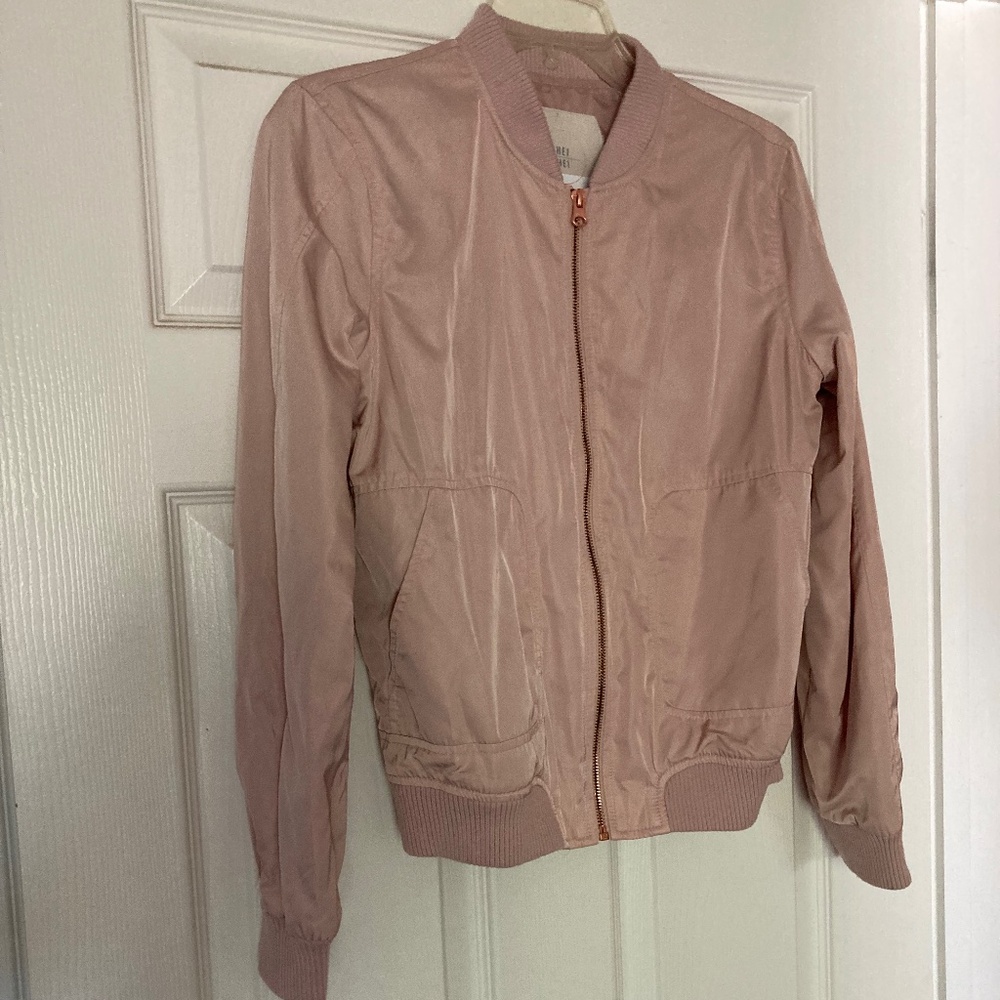 Hei Hei Anthropologie Hilltop Bomber Jacket Pink, size XS - Picture 5 of 7